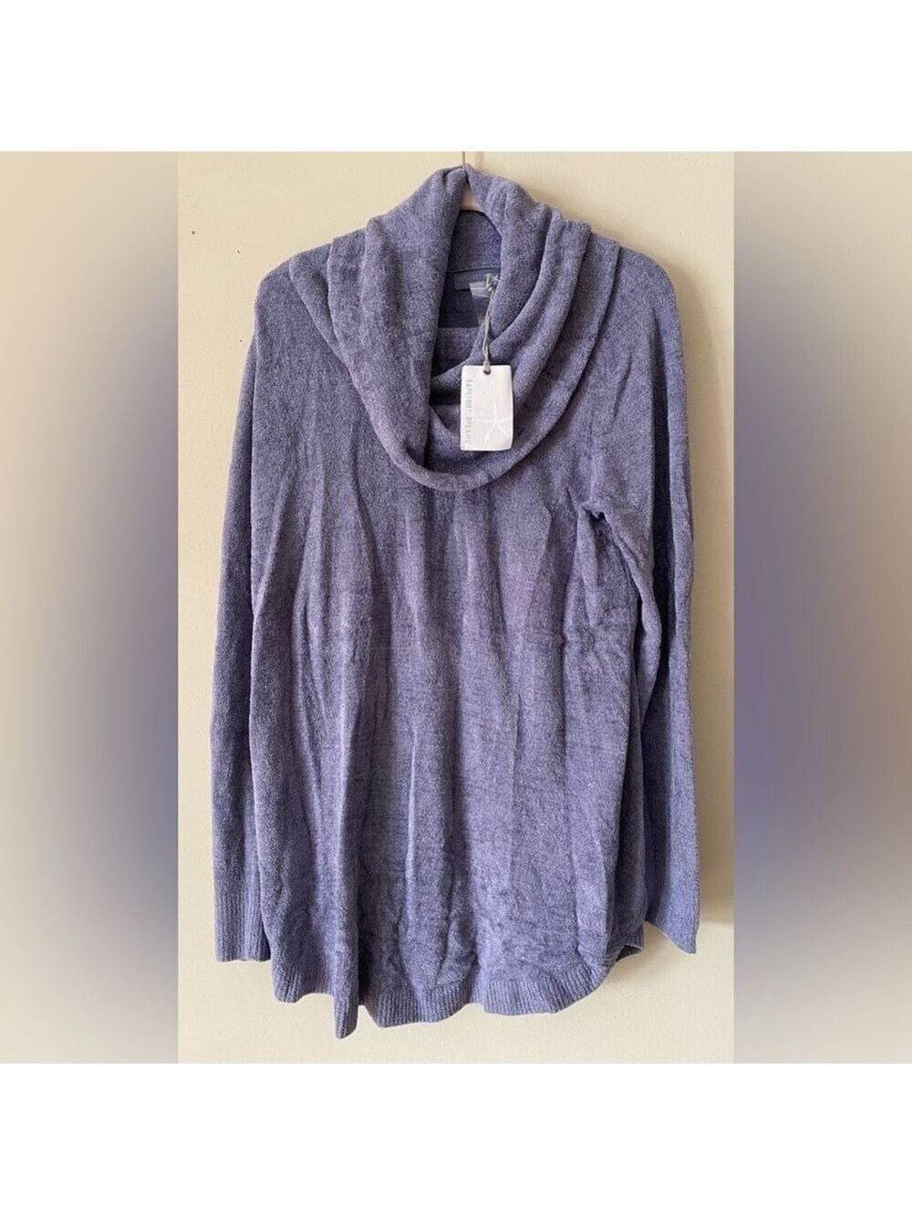 Barefoot Dreams Cozy Chic Ultra Lite Coastal Cowl Neck Tunic L NWT